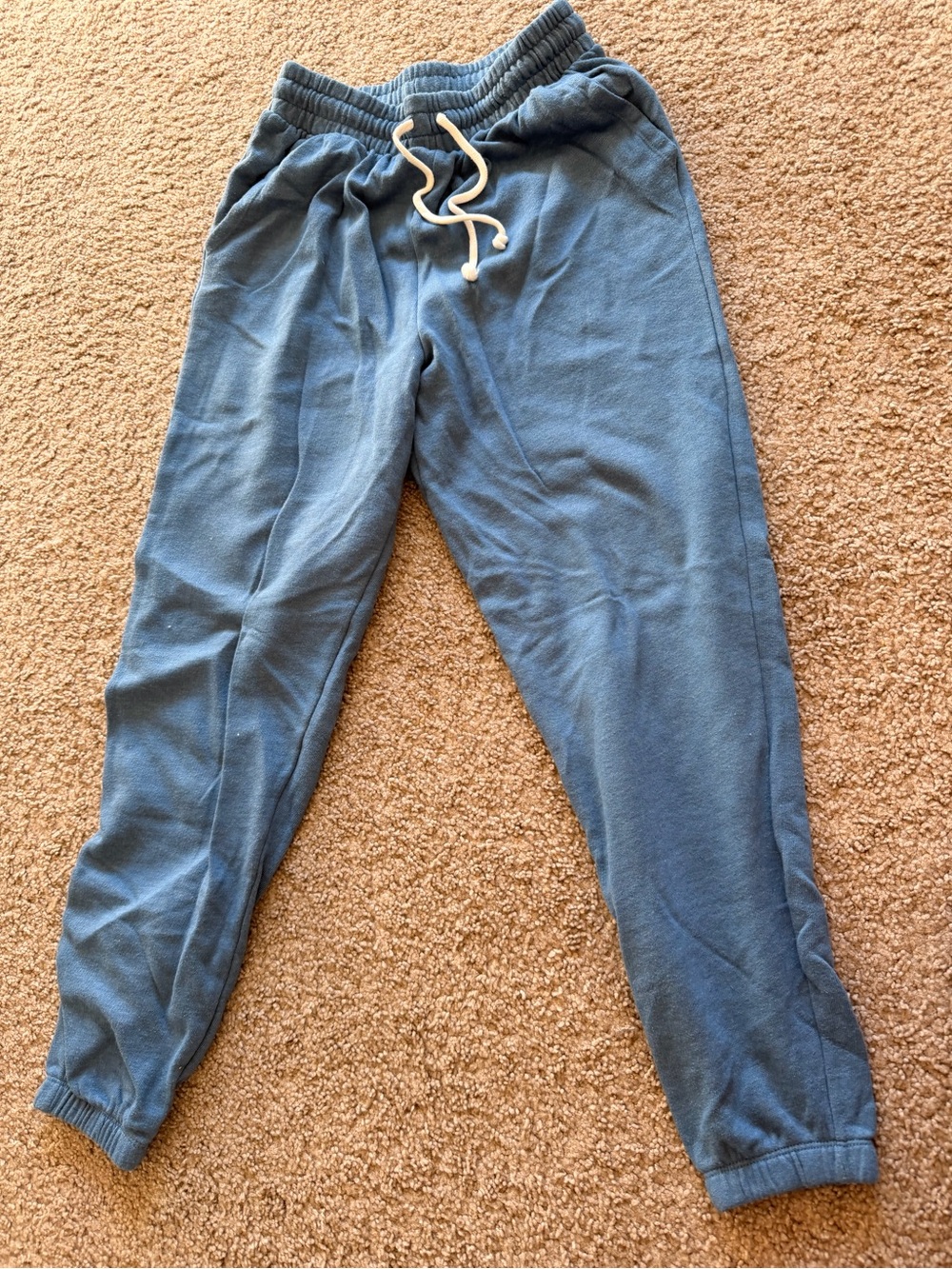 Casual Blue Drawstring Joggers